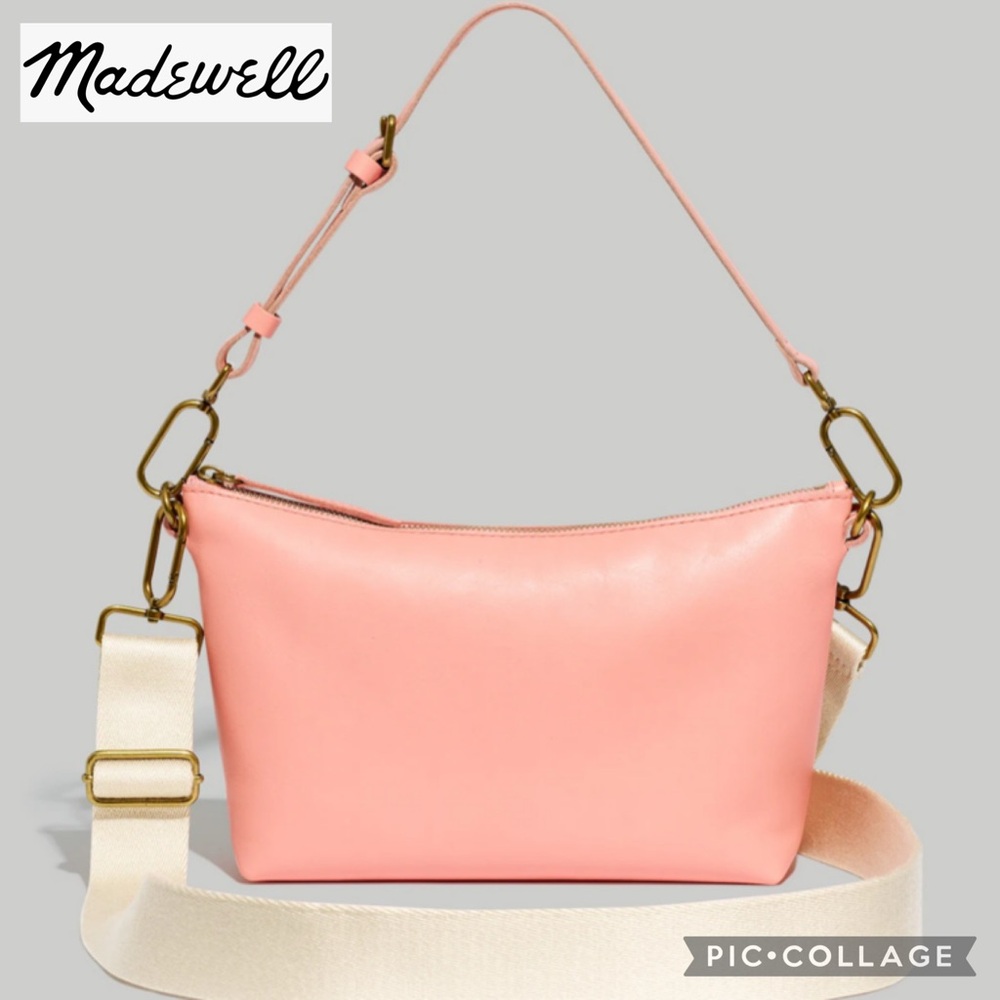 Madewell Leather Carabiner Crossbody Sling Bag in Dried Blossom. Barely used!
